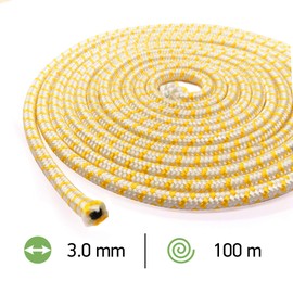 Oregon 90200 Heavy Duty Professional Starter Rope,White,3.0 mm x 100 M