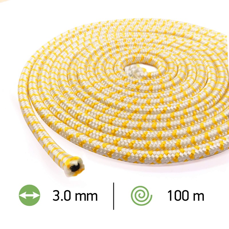 Oregon 90200 Heavy Duty Professional Starter Rope,White,3.0 mm x 100