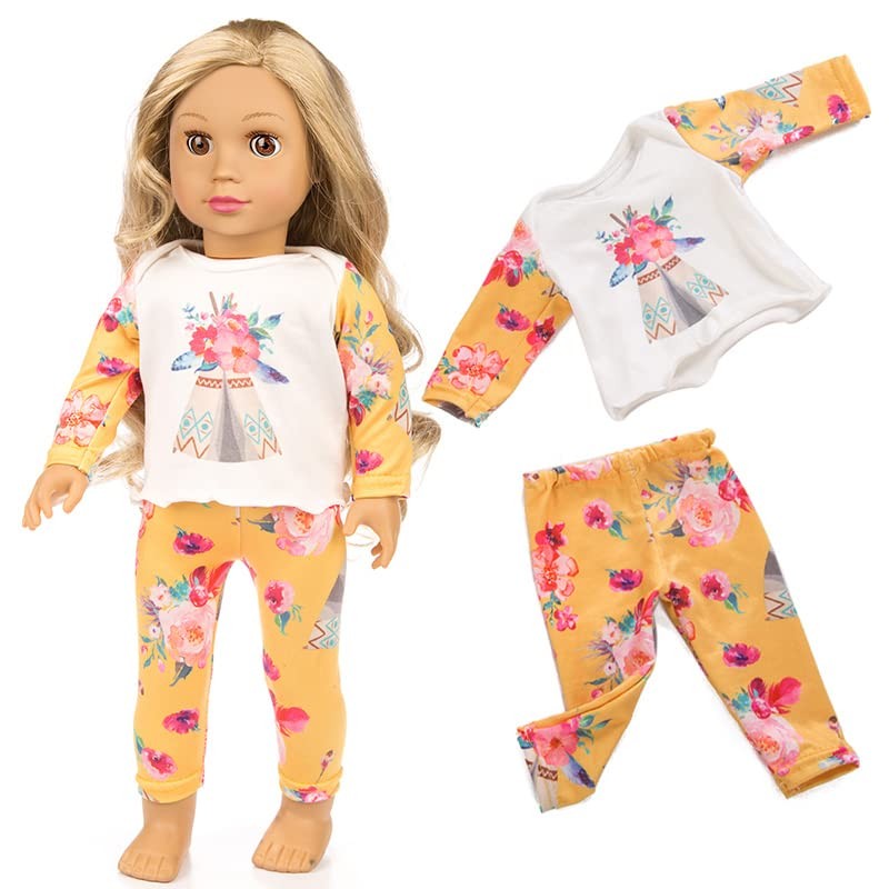 ZQDOLL 19 pcs American Doll Clothes Gift for 18 inch