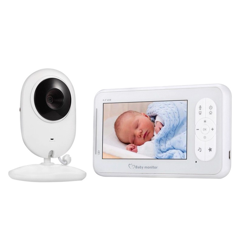 4.3” Display Video Baby Monitor with Camera and Audio Remote