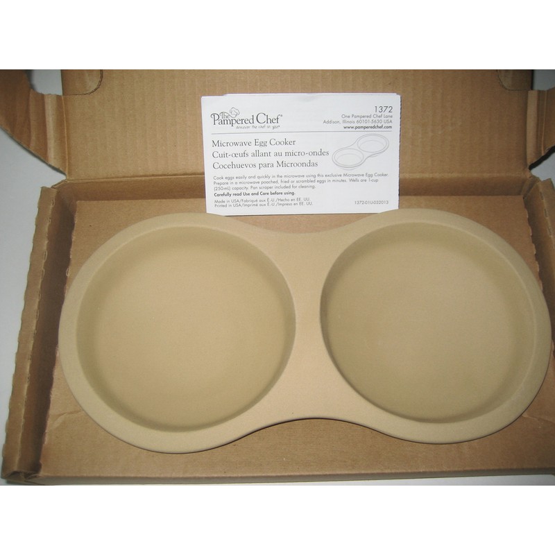 The Pampered Chef Microwave Stoneware Egg Cooker