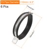 sourcing map 6Pcs Split Ring Hanger Pipe Strap Fit for