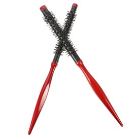NOLITOY 2sets Large Round Brush for Women's Blow Drying Anti-static Wooden Handle Hairbrush Tangle- Roll Brush 2pcs*2