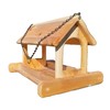 16 Inch Hanging Cedar Wood Arched Fly Through Platform Bird