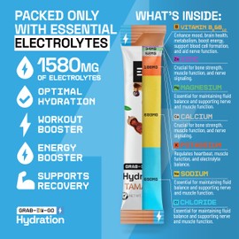 Engineered Nutrition Engineered Nutrition EN, Sugar-Free Electrolytes Powder Packets ?C Keto Electrolytes Hydration Packets, Single-Serving Electrolytes, Zero Calories, Vegan, Non-GMO, Organic, Gluten-Free, Tamarind 18 CT