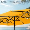 PHI VILLA 13ft Large Patio Umbrellas, Double-Sided Outdoor Market Rectangle