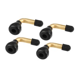 TUCKBOLD 4 Pcs Universal PVR60 Tubeless Tire Valve - Motorcycles - Gold Tone Item Replacement Automotive Parts