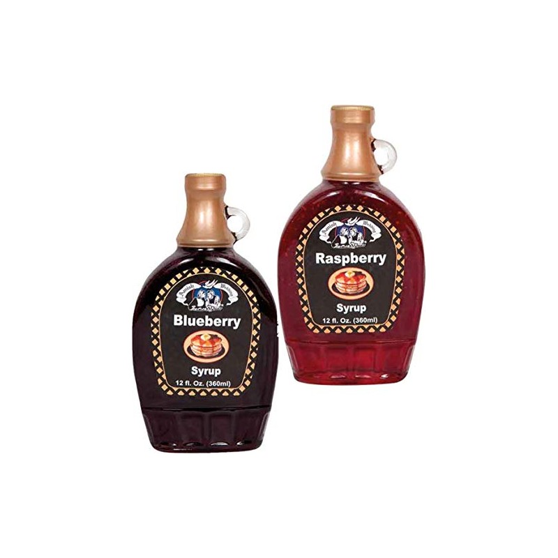 Amish Wedding Foods Fruit Flavored Pancake & Waffle Syrup Red