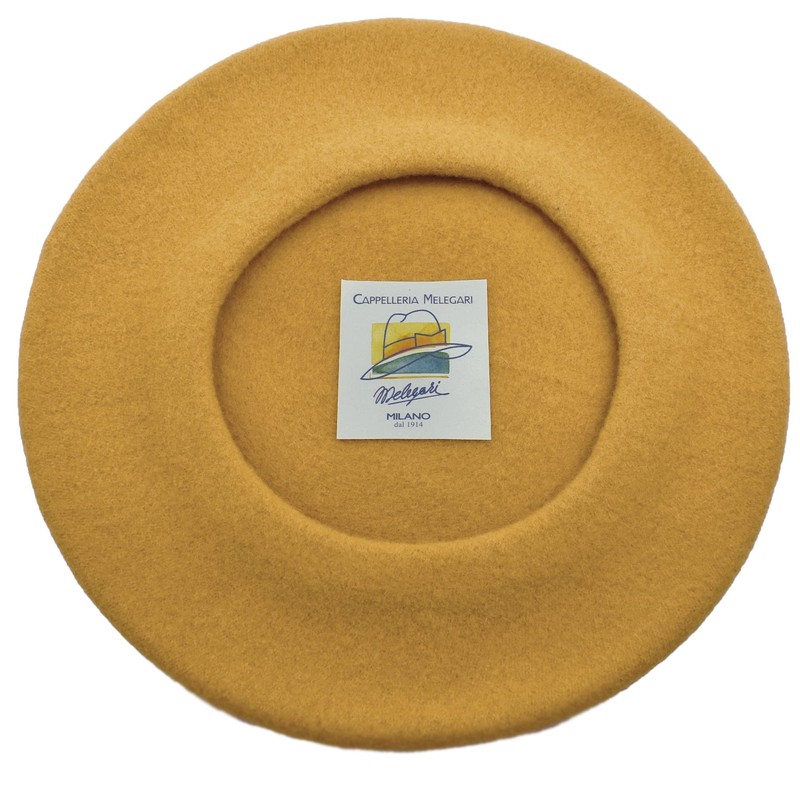 MELEGARI Ladies Beret 100% Wool Roma Beret Made in Italy,