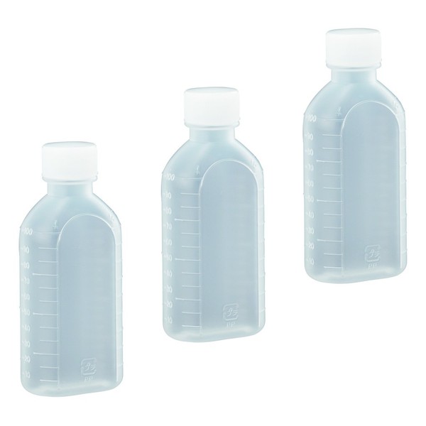 8-9026-03 B-Type Medication Bottles (Subdivided, Unsterilized), 3.4 fl oz (100 ml), 1 Bag (10 Bottles), 10 Bottles