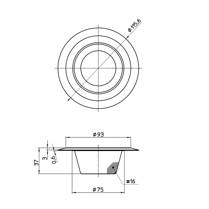 SANEI PH621A-L Wide Brim Garbage Strainer, Compatible Drain Diameter: 3.0