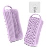 YEALIFE Silicone Body scrubber, 2 in 1 Body Brush Hair