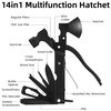 Aerkersun 14-in-1 Multifunction Hatchet - Survival Camping Multi Tool with