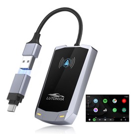 Android Auto Wireless Adapter mit NFC Wireless Android Auto Adapter Konvertieren Sie Wired Android Auto in Wireless, 5.8GHz Dongle Wireless für Android 11+, Plug & Play, Unterstützt Sprachassistent