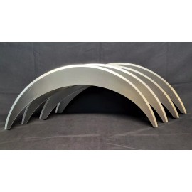Lemon Hill Avenue Universal Metal Fender Flares Style 4:  2.75" Wide, 4-piece set (hand-made)