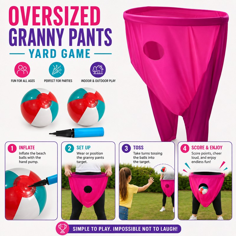Granny Pants Yard Toss Game for Parties – Complete Outdoor
