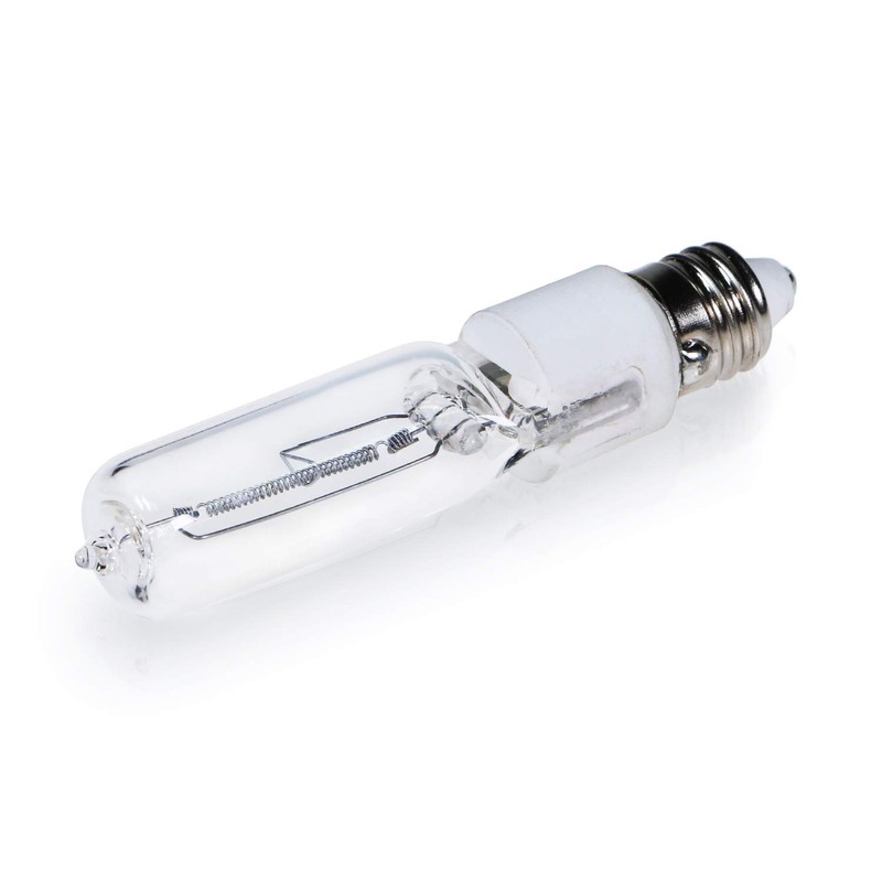 4-Pack JDE11 120V 75W Dimmable Halogen Bulb T4 Mini Candelabra