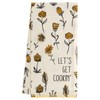 Karma Flowers Tea Towel - 100% Cotton Hand Towels for