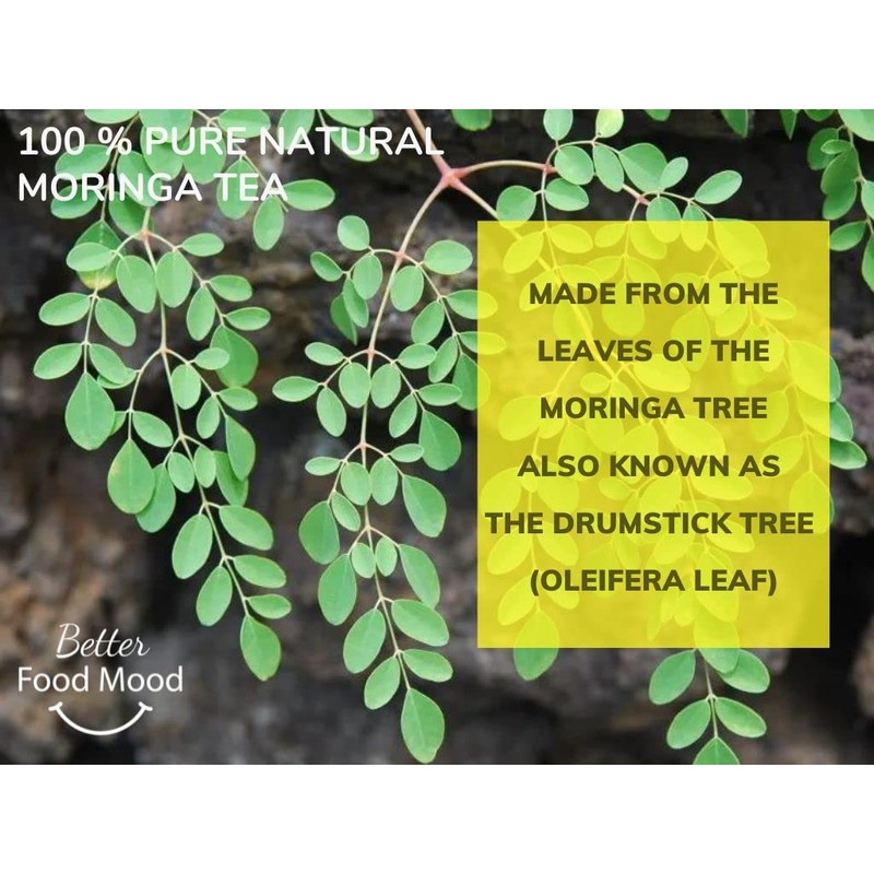 Better Food Mood Moringa Tea (50 Tea Bags) | Superfood