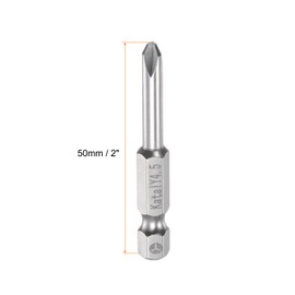 sourcing map Y4.5 Tri-Point Screwdriver Bit 1/4" Hex Shank 2" Length Magnetic Y Type Screw Driver Power Tool