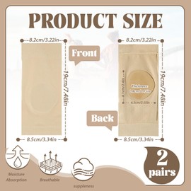 Modixun 2 Pairs Ankle Protection Socks with Gel Pad, Malleolar Padded Sleeve Skate Socks for Figure Skating, Scooter, Ski, Hockey, Boots, Bandage Ankle Support Cushion, Ankle