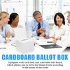4 Pack Cardboard Ballot Box, Raffle Boxes, Donation Ballot Boxes
