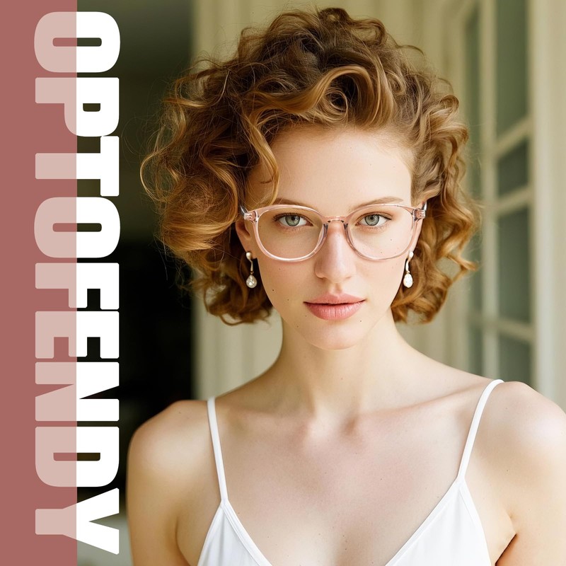 OPTOFENDY Bifocal Reading Glasses for Women, TR90 Round Clear Top