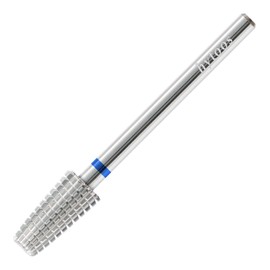 HYTOOS Mini 5 in 1 Nail Drill Bit, 10mm Tapered Drill Bits for Nails, 3/32" Two-way Professional Safety Carbide Nail Bits, Electric Manicure Acrylic Gel Polish Cuticle Clean Removal Tool, Medium