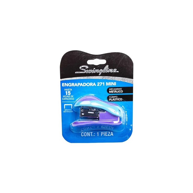 Swingline P4224 Engrapadora Plástica Mini 271, Capacidad para 12 Hojas