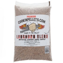 CookinPellets Longhorn Blend Mesquite, Cherry, & Hard Maple BBQ Grill Wood Pellets for Pellet Grill & Pellet Smoker, 40 Lb Bag
