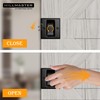 HILLMASTER Pocket Door Hardware, Matte Black Solid Brass Pocket Door