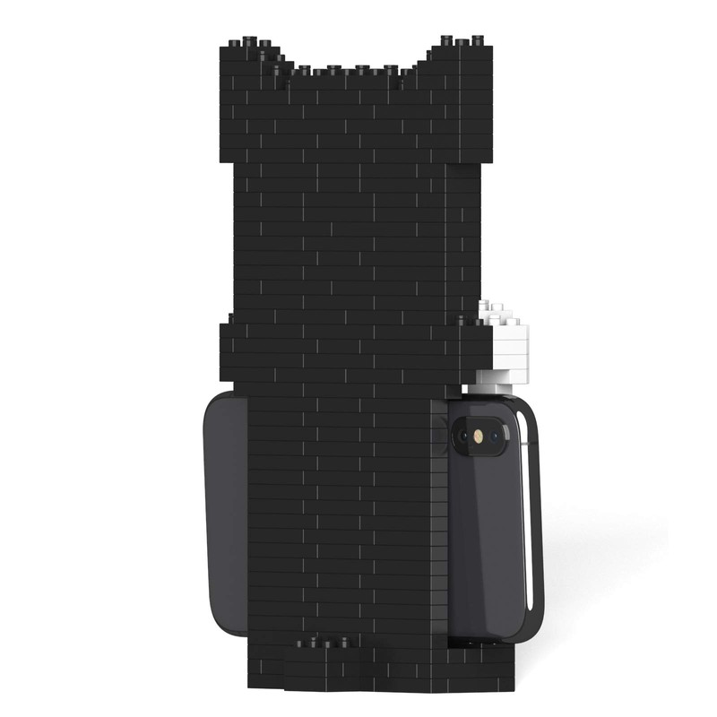 JEKCA Tuxedo Cat Phone Stand 01S | Plastic Building Blocks