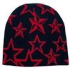 Pooyikoi Y2K Beanie Hats Knitted Wool Pullover Hat Letter Star