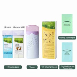 Personal Hair Removal Kit 100g Handheld Roller Hair Removal Waxer Set Rosin Free