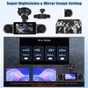 CAMECHO Dashcam Car Front Rear with 4 Cameras FHD 1080P