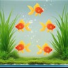 UEKPDM 3 Pcs Artificial Goldfish Moving Aquarium Ornaments - Goldfish