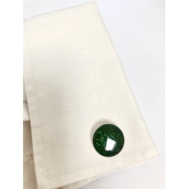 Dark Green Cufflinks, Green Tweed Cufflinks, Harris Tweed Cufflinks, Fathers Day Cufflinks, Christmas Cufflinks, Designer Cufflinks, Handmade Cufflinks