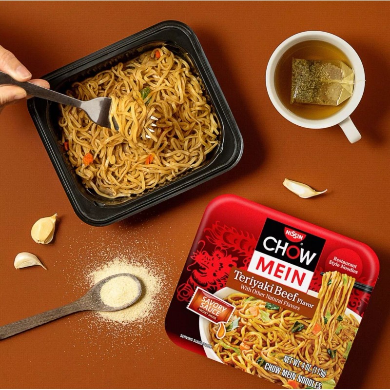 Nissin Chow Mein Teriyaki Beef Flavor ~ 4 oz. Pack