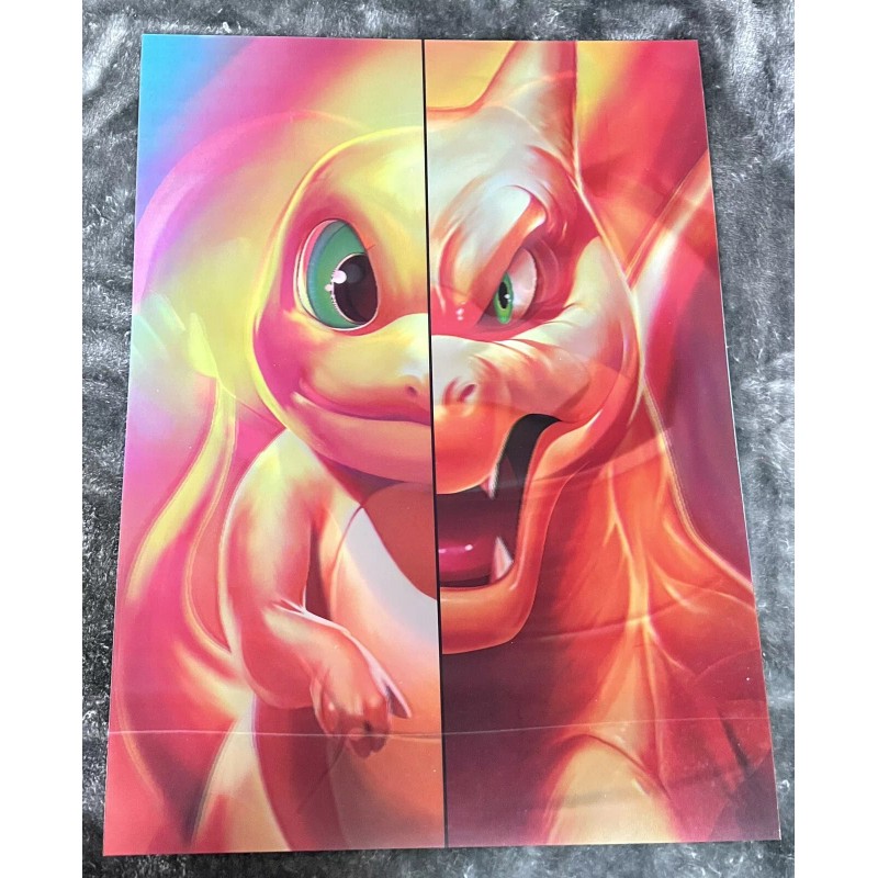 Unbranded Pokémon 3D Poster 3D Lenticular Flip Effect,3Images In One,
