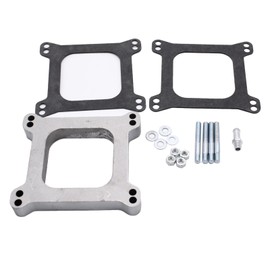 GSKMOTOR 1" Aluminum Carb Carburetor Spacer W/ 3/8" Vacuum Tube fits F-ord M-opar Holley