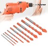 9Pcs Masonry Drill Bits Set Cemented Carbide Industrial Strength Carbide
