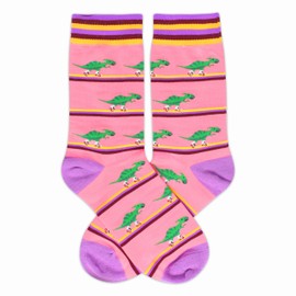 ANYEMW Skating Dinosaur Socks, Funny Socks - Christmas Funny Gifts For Men, Women, and Teens, Novelty Gifts For Dinosaur Lovers, 1 Pairs. (045)