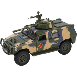 Modelo de Coche Militar de Aleación 1:32, Modelo de Vehículo Todoterreno Blindado con Sonido y Luz para Niños
