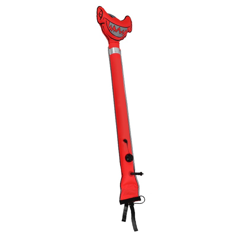 Surface Marker Buoy Scuba Diving Inflatable Safety Tube Hammerhead Shark