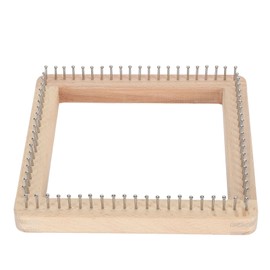 Wooden Knitting Loom Professional DIY Hand Crafted Knitting Board for Weaving Hat Scarf Shawl for Children Adults 20x20cm / 7.9x7.9in