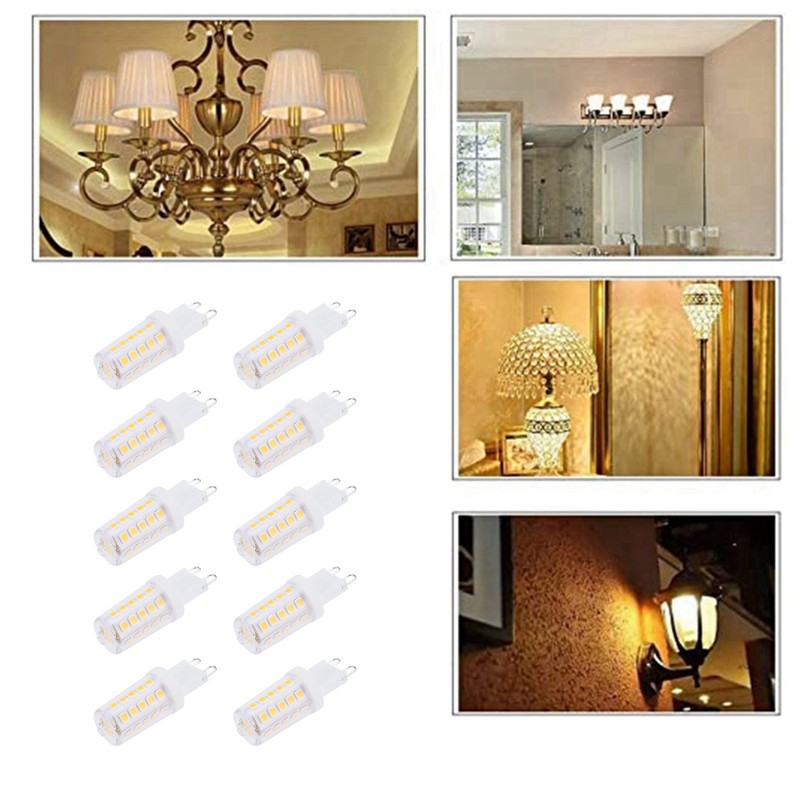 10PCS G9 Base LED Light Bulb 3W 32LED BiPin Bulb