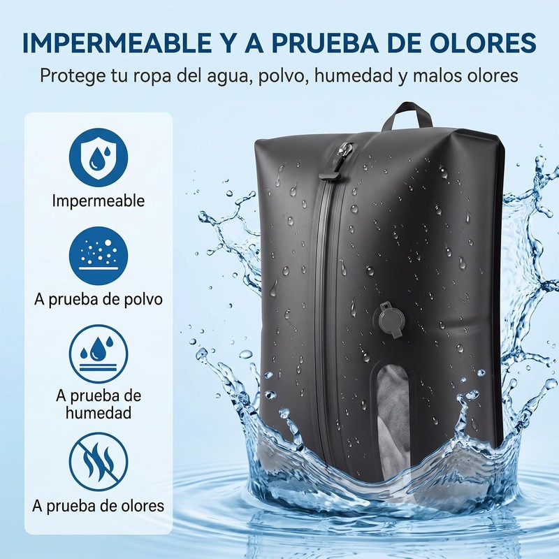 2PCS Bolsas de Compresión para Viaje con 22L, Bolsa de