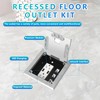 KYHSHJ Recessed Flat Hidden Socket Kit with 2 * 20A