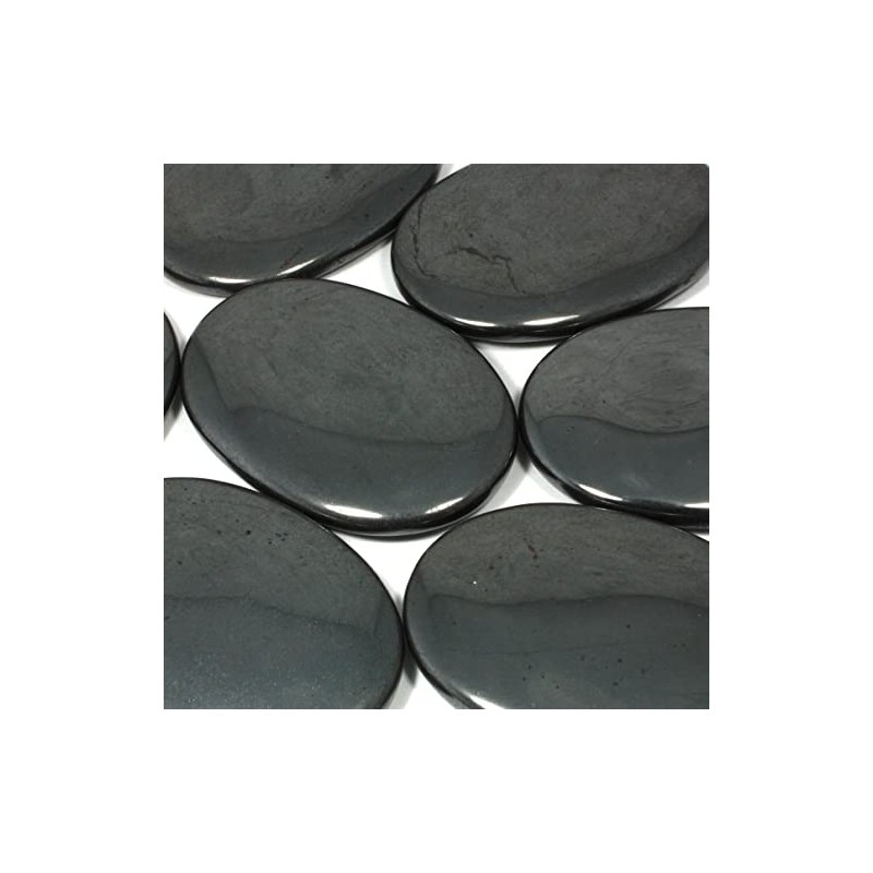CrystalAge Hematite Palm Stone ~70x50mm