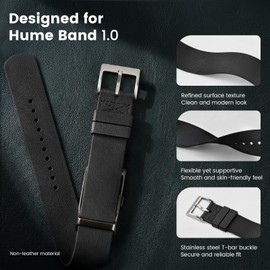 FKM Rubber Band for Hume Band Replacement Strap for Hume Band 1.0 Men | Water-Resistant Wristband, Odor-Resistant, Fluororubber Adjustable Strap for Hume Smart Fitness Tracker,Soft for 24/7 Comfort